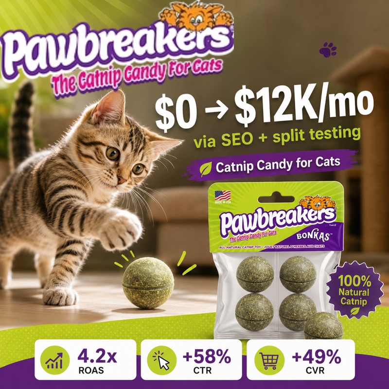 Pawbreakers — client result achieved with Advance Amazon and ListingLab